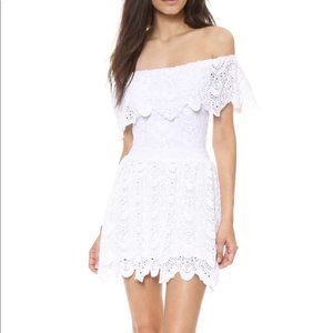 Nightcap White Lace Riviera Bachelorette Dress S